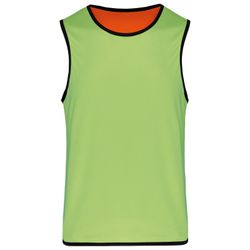 Reversible Rugby Lätzchen Lime / Spicy Orange