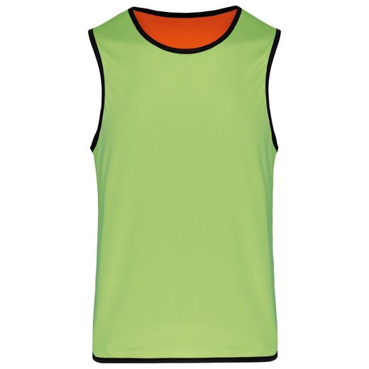 Reversible Rugby Lätzchen Lime / Spicy Orange
