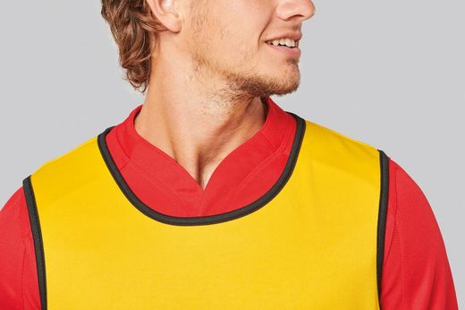 Reversible Rugby Lätzchen Lime / Spicy Orange