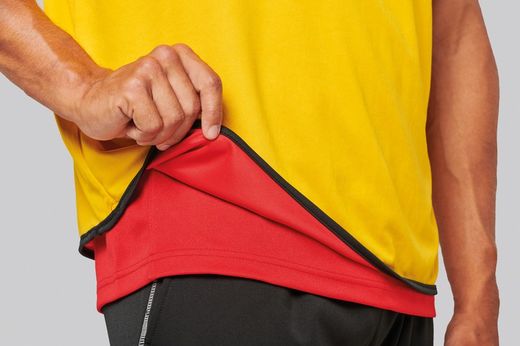 Reversible Rugby Lätzchen Lime / Spicy Orange