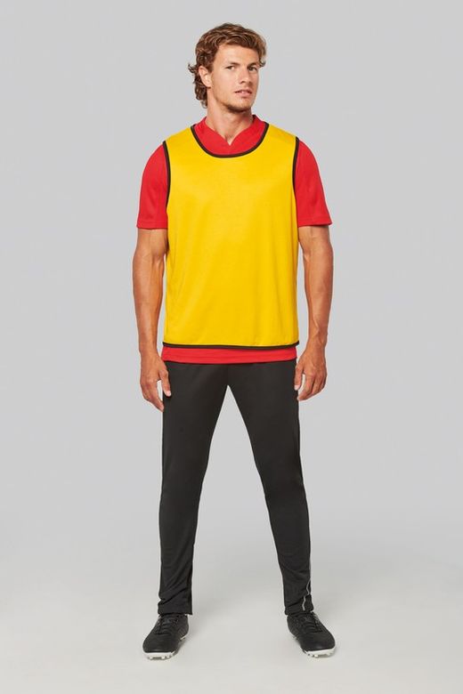 Reversible Rugby Lätzchen Lime / Spicy Orange