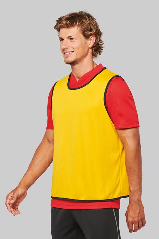 Reversible Rugby Lätzchen Lime / Spicy Orange