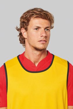 Reversible Rugby Lätzchen Lime / Spicy Orange