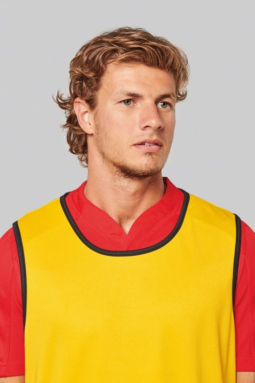 Reversible Rugby Lätzchen Lime / Spicy Orange