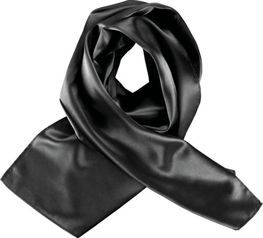 Satinschal Schwarz