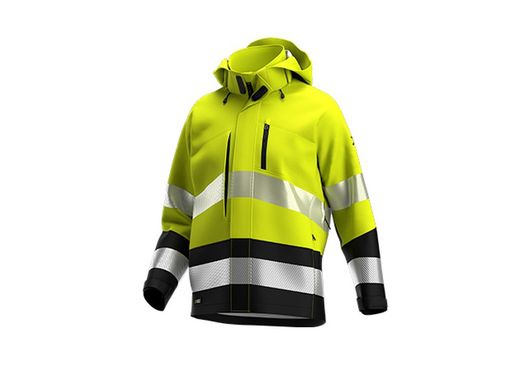 SCUTI SSHELL JKT M YELLOW/BLACK marca Safety Jogger colección Industrial