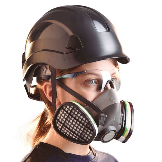 SEMI MÁSCARA SAFETOP Serie 4600 de TPR hipoalergénico Talla M/L