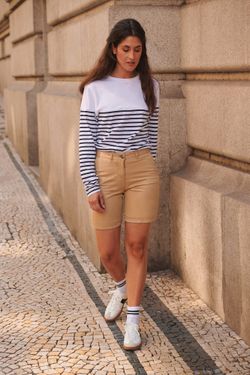 Pantaloncini Chino Stretch Donna