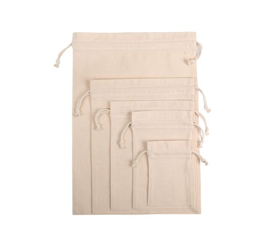 Kordeltasche aus biologischer Baumwolle