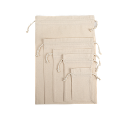 Kordeltasche aus biologischer Baumwolle