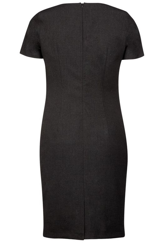 Short-sleeved dress Anthracite Heather