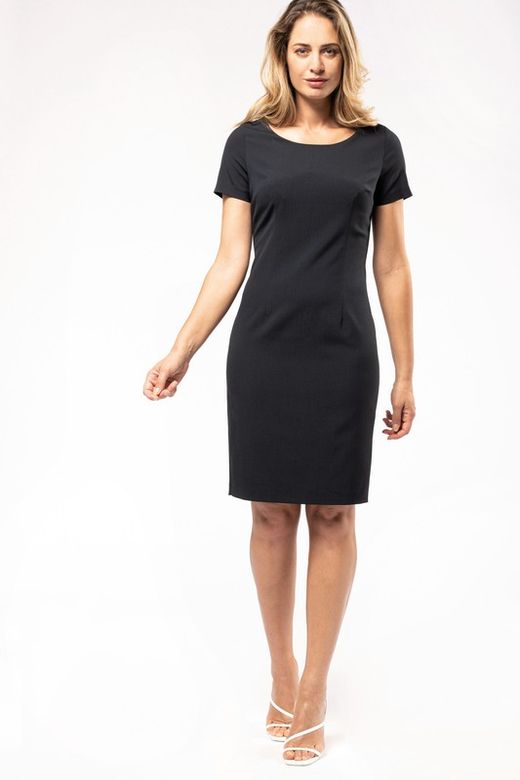 Short-sleeved dress Anthracite Heather