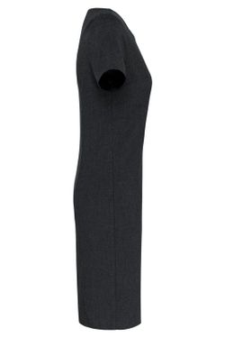 Short-sleeved dress Anthracite Heather