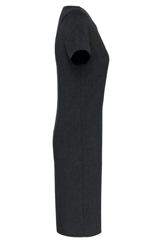 Short-sleeved dress Anthracite Heather