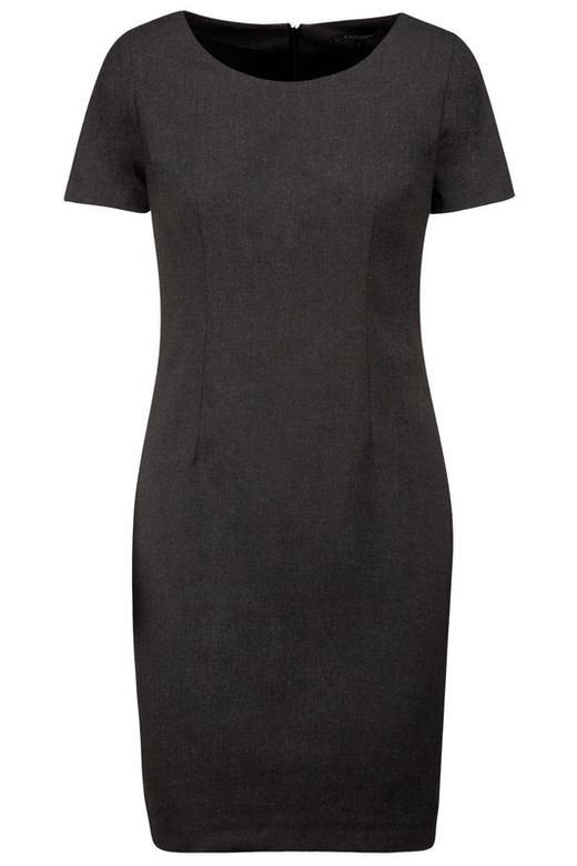 Short-sleeved dress Anthracite Heather