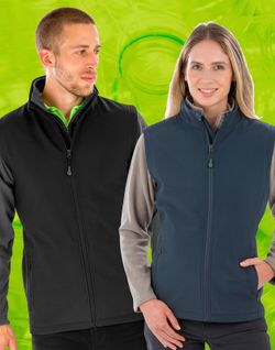 Recycelte Herren Sofshell 2 Schichten und bedruckbar