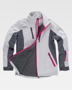 Softshell 96% Gris Claro / Gris Oscuro