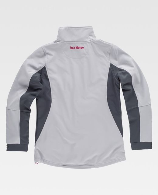 Softshell 96% Gris Claro / Gris Oscuro