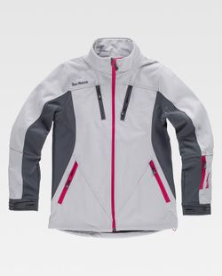 Softshell 96% Gris Claro / Gris Oscuro