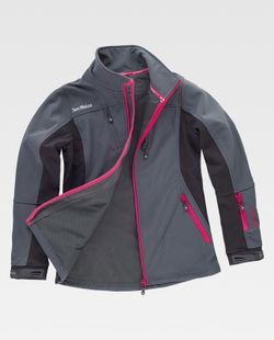 Softshell 96% Poliéster Gris Oscuro+Negro RN1010002