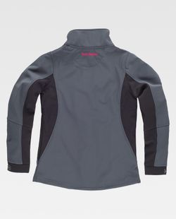 Softshell 96% Poliéster Gris Oscuro+Negro RN1010002