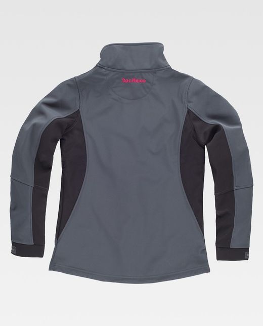 Softshell 96% Poliéster Gris Oscuro+Negro RN1010002
