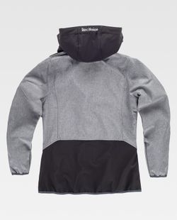 Softshell 96% Poliéster 4% Elastano Negro / Gris Jaspeado
