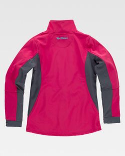 Softshell 96% Rosa Fucsia+Gris Oscuro