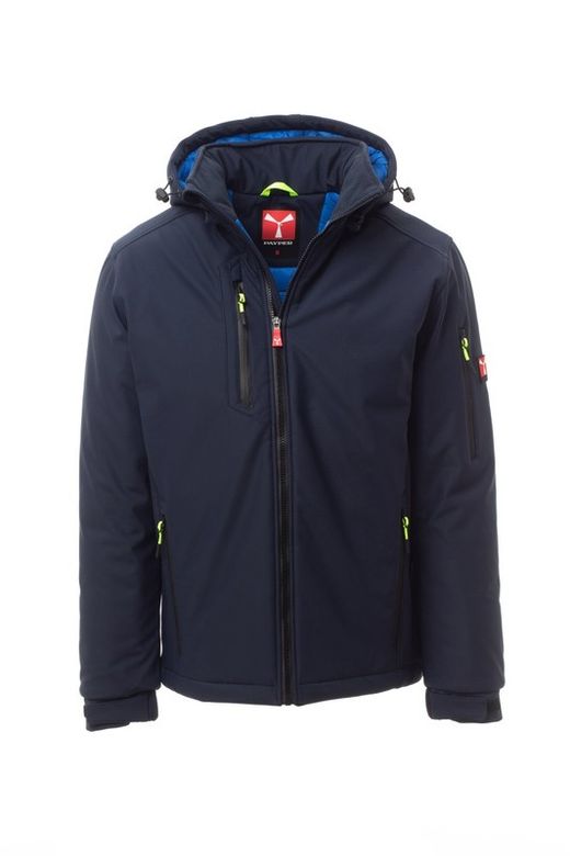 Softshell acolchada con capucha Creek Pad | Chaqueta laboral impermeable