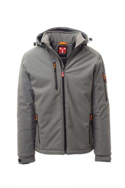 Softshell acolchada con capucha Creek Pad | Chaqueta laboral impermeable