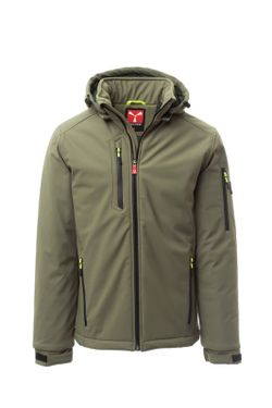 Softshell acolchada con capucha Creek Pad | Chaqueta laboral impermeable
