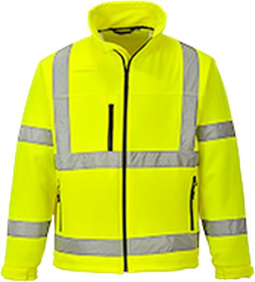 Klassische Hi-Vis Softshell-Jacke (3L)