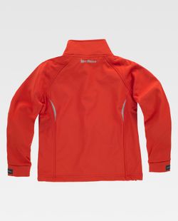 Softshell infantil liso. Rojo