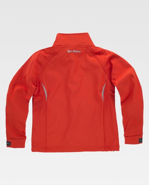 Softshell infantil liso. Rojo