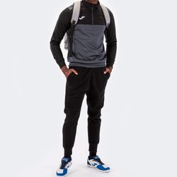 Sudadera 1/2 Cremallera Winner Antrac.-Negro