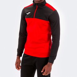 Sudadera 1/2 Cremallera Winner Rojo-Negro