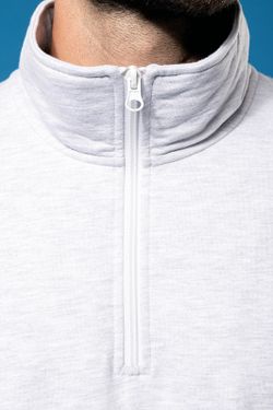 Felpa con zip 1/4
