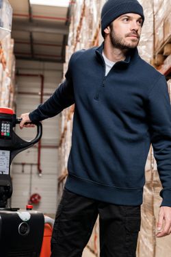 Sweatshirt mit Reißverschlusskragen