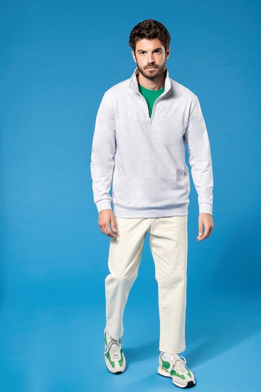 Felpa con zip 1/4