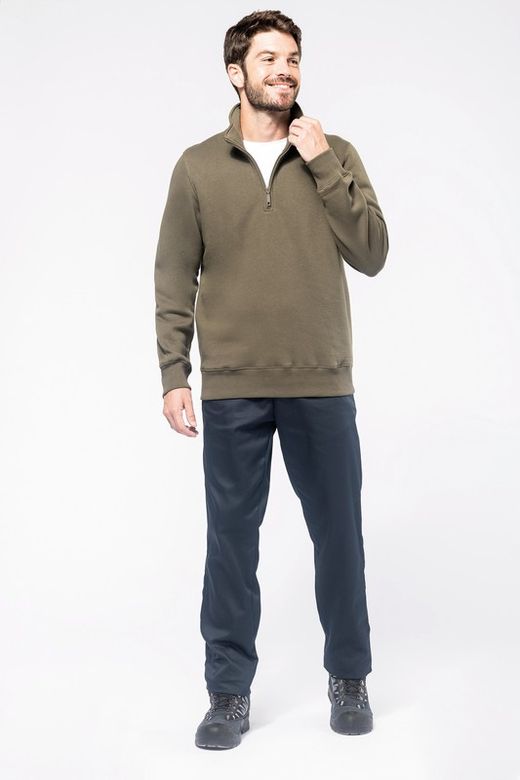 Sweatshirt mit Reißverschlusskragen