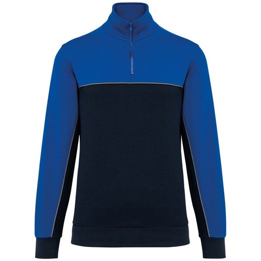Sweat-shirt écoresponsable col zippé unisexe