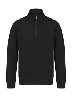 Unisex-Sweatshirt mit Reißverschlusskragen