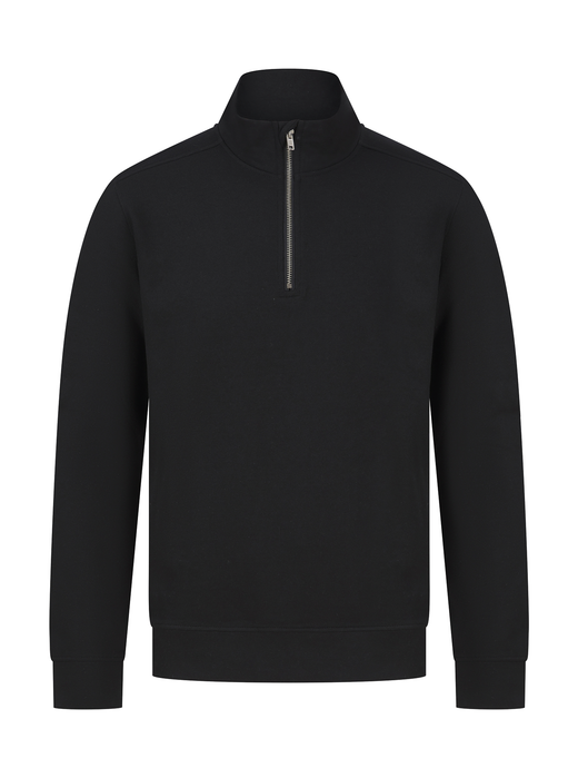 Unisex-Sweatshirt mit Reißverschlusskragen