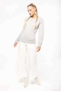 Bio-Baumwoll-Sweatshirt mit Rundhalsausschnitt und Raglanärmeln