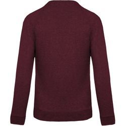 Sudadera algodón orgánico con cuello redondo y mangas raglán