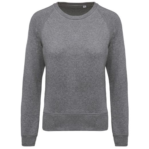 Bio-Baumwoll-Sweatshirt mit Rundhalsausschnitt und Raglanärmeln