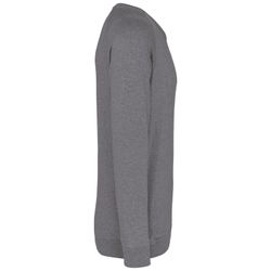 Sudadera algodón orgánico con cuello redondo y mangas raglán