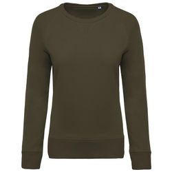 Bio-Baumwoll-Sweatshirt mit Rundhalsausschnitt und Raglanärmeln