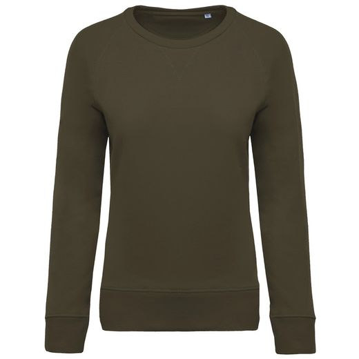 Bio-Baumwoll-Sweatshirt mit Rundhalsausschnitt und Raglanärmeln