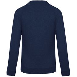 Sudadera algodón orgánico con cuello redondo y mangas raglán